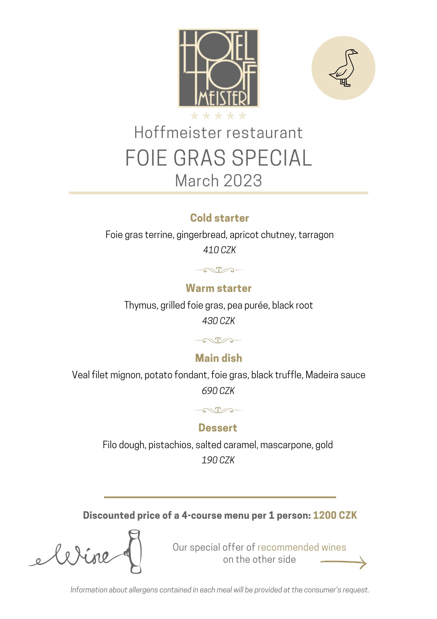 EN Foie Gras menu